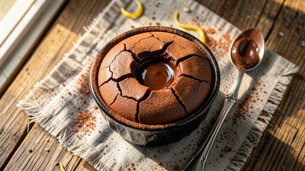 Basic Chocolate Fondant Recipe: Molten Cocoa Heart in 20 Minutes