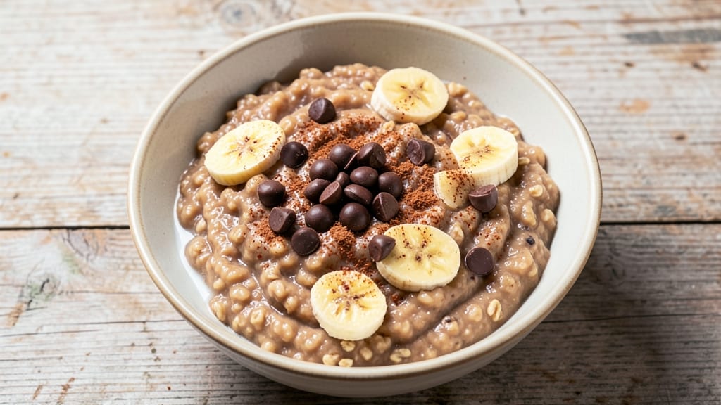 Banana Chocolate Chip Oatmeal Recipe: Warm Spice and Melty Chunks in One Bowl