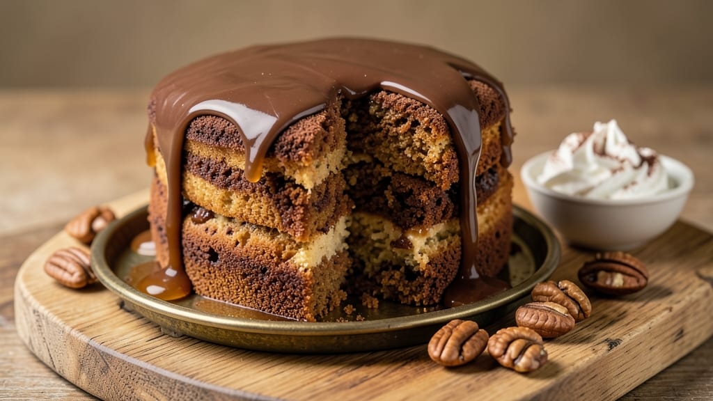 Bobby Flay's German Chocolate Cake Recipe: Coffee-Infused Layers With Pecan-Praline Magic