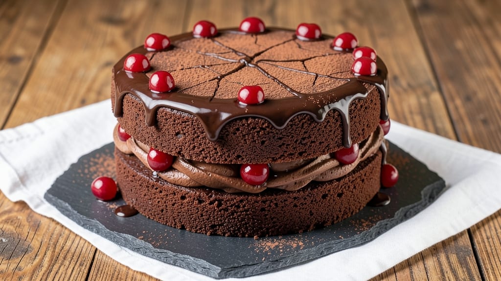 Black Forest Cake With Chocolate Ganache Recipe: Velvety Layers and Espresso-Infused Ganache