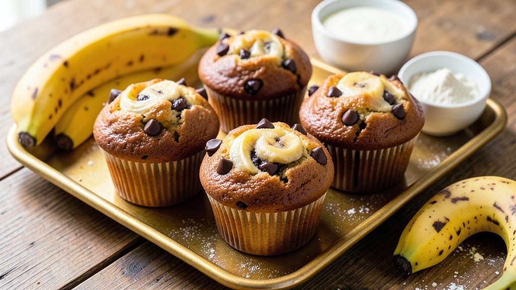 Banana Chocolate Chip Muffins Recipe From Sally's Baking Addiction: Triple-Layered Joy With Banana Brightness