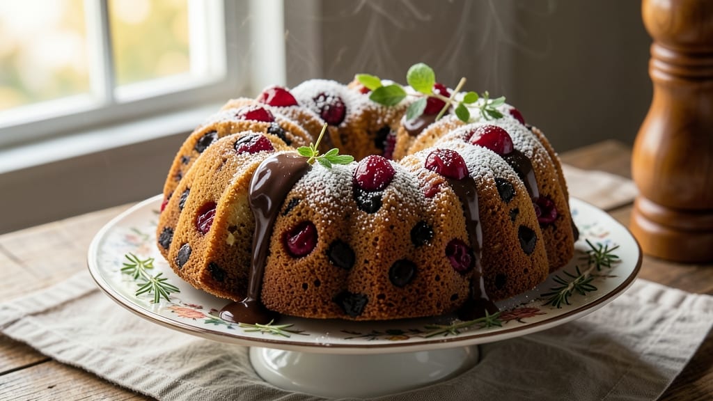 Cherry Chocolate Chip Bundt Cake Recipe: Tart Cherry Bursts and Buttery Swirls in One Bowl