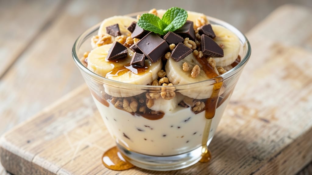 Banana Chocolate Parfait Recipe: Layers of Creamy Yogurt and Crunchy Granola