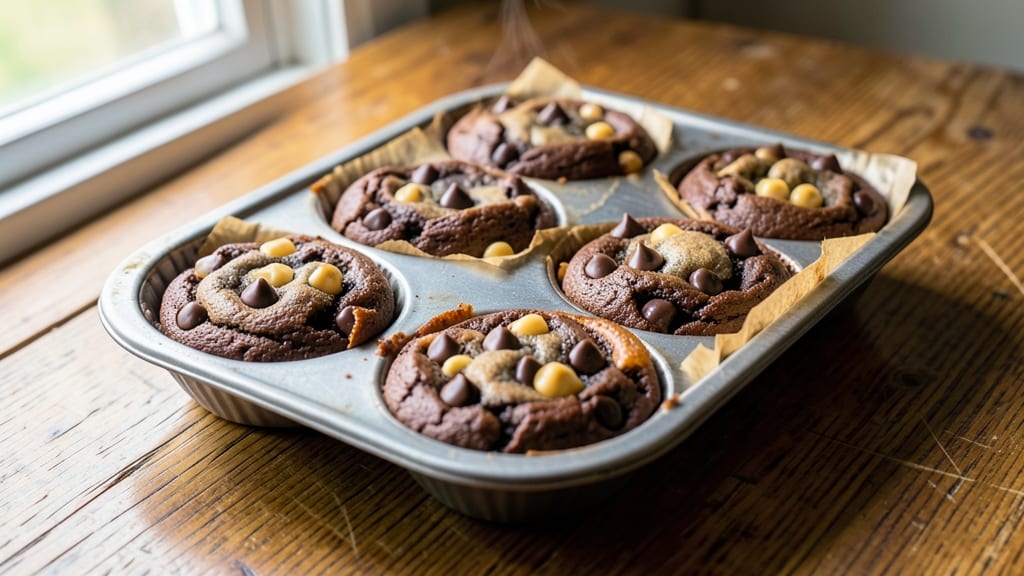 Brownie Chocolate Chip Cookie Recipe in Muffin Tin: Double-Duty Dessert That Pairs Crunch With Fudge