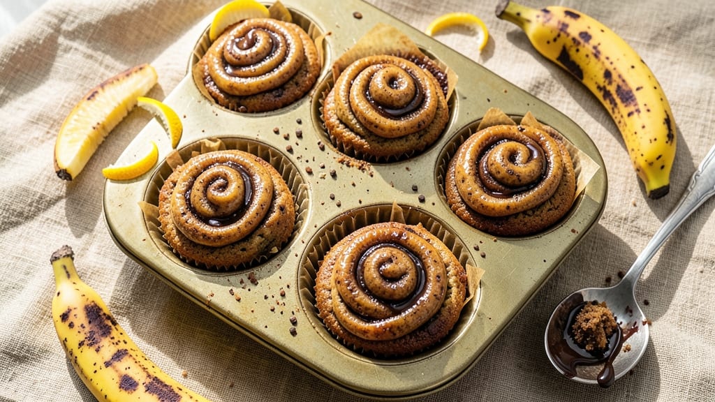 Banana Chocolate Espresso Swirl Muffins Recipe: Triple-Layered Coffee Kick and Banana Brightness