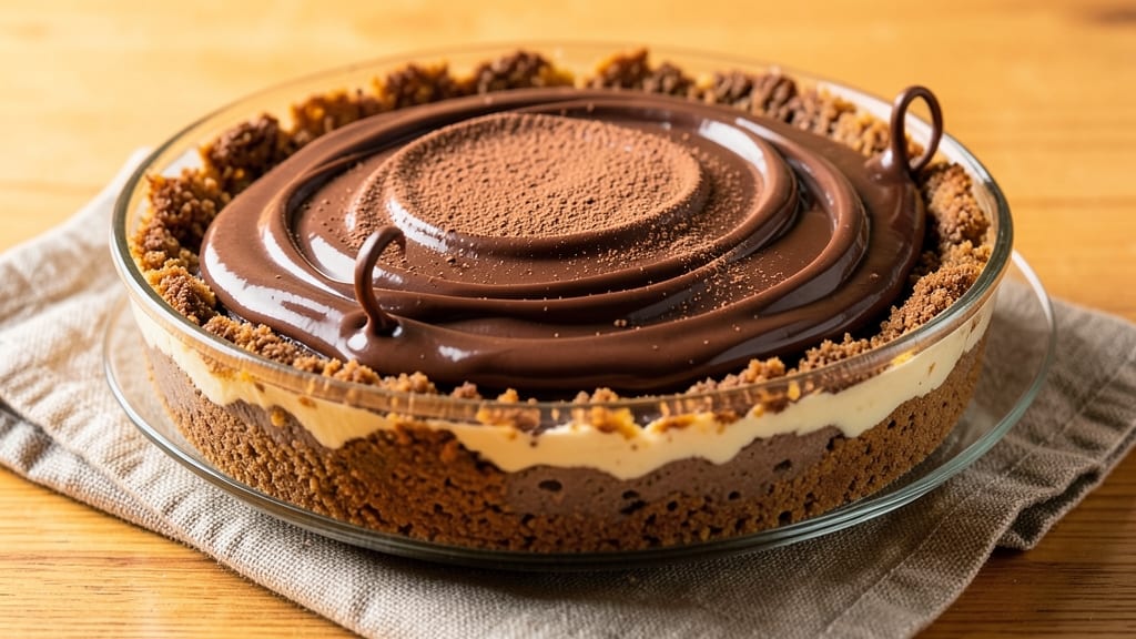Belgian Chocolate Cheesecake Recipe: Coffee-Enhanced Fudge Swirls and Crispy Graham Base