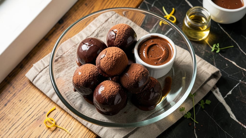 Brazilian Chocolate Fudge Balls Recipe: Espresso-Infused Cocoa Bites With Crunchy Topping