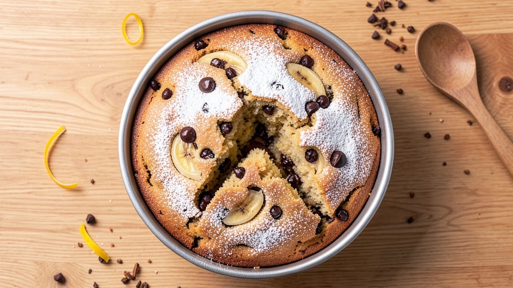 Banana Chocolate Chip Pound Cake Recipe: Triple-Layered Moisture With Banana Brightness
