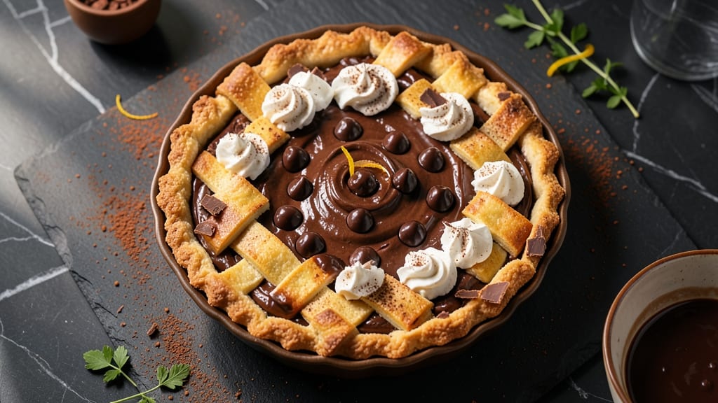 Big Chocolate Tart Recipe: Deep Fudge Crunch With Espresso-Infused Ganache