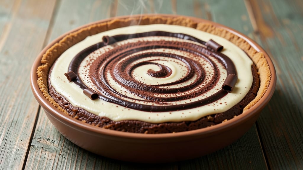 Baked Chocolate Swirl Cheesecake Recipe: Melt-In-Mouth Ganache Rivers and Crispy Top