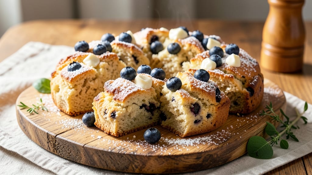 Blueberry White Chocolate Scones Bakers Delight Recipe: Flaky Layers with Bursting Berries and Melty Chunks