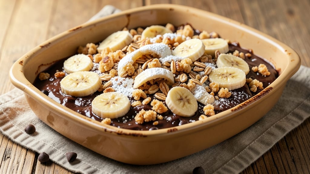 Banana Chocolate Crumble Recipe: Warm Spice Crunch Meets Melty Fudge Magic