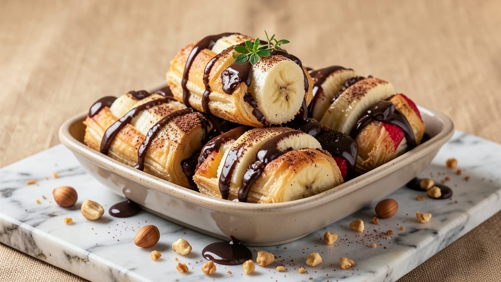 Banana Chocolate Pastry Recipe: Triple-Layered Fudge and Cream Cheese Bliss