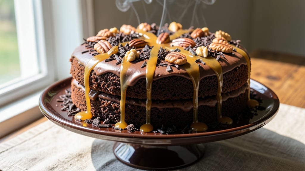 Best Chocolate Cake With Nuts Recipe: Fudgy Crust and Toasted Nut Magic