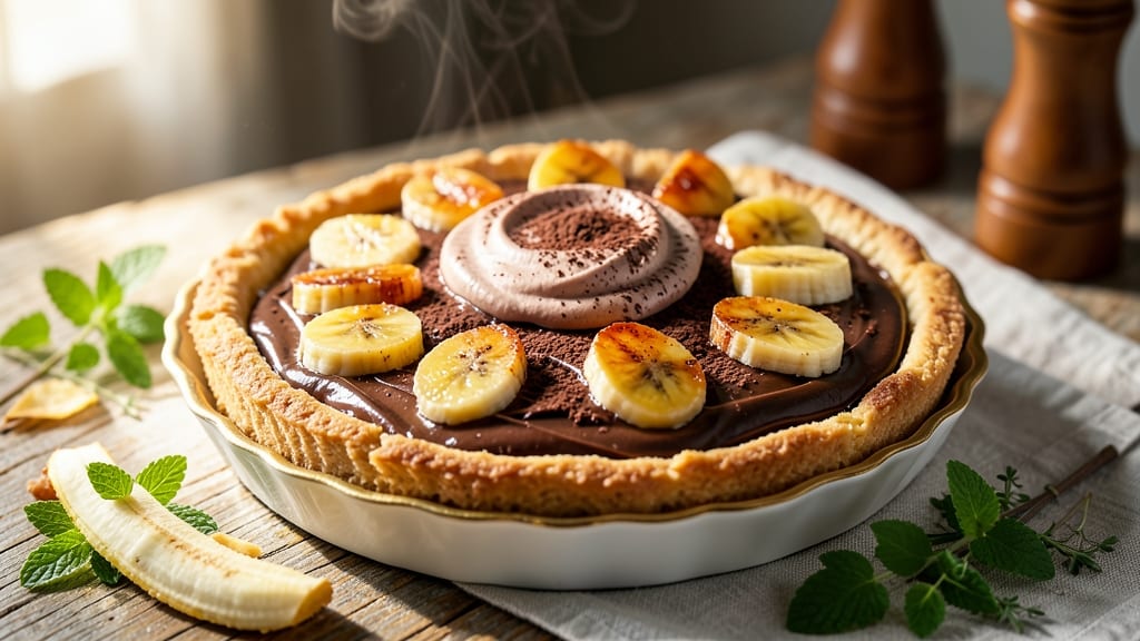 Banana Chocolate Tart Recipe: Triple-Layered Crunch With Coffee-Infused Ganache