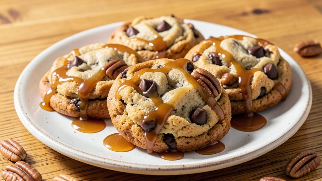 Caramel Pecan Chocolate Chip Cookie Recipe: Buttery Swirls and Crunchy Nut Magic