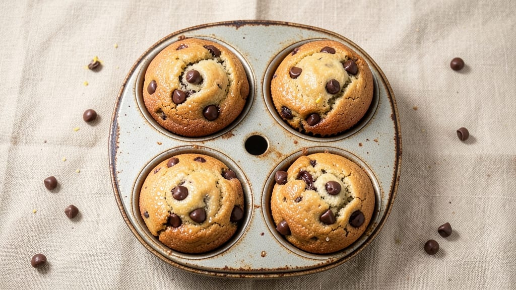 Banana Chocolate Chip Muffins Recipe: 4 Bananas' Ultra-Moist Magic