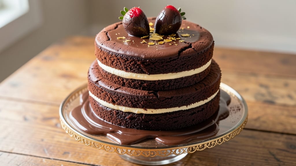 Basic Chocolate Birthday Cake Recipe: Triple-Layered Height With Coffee-Infused Fudge Swirls