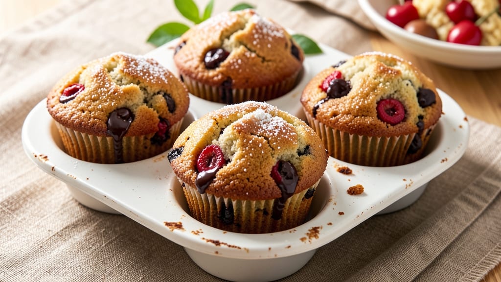 Cherry Chocolate Chip Muffins Recipe: Tart-Sweet Burst With Every Bite