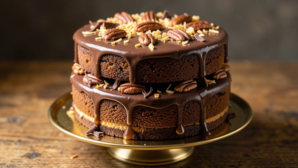 Bakers Bar German Chocolate Cake Recipe: Coffee-Infused Layers and Buttery Crunch