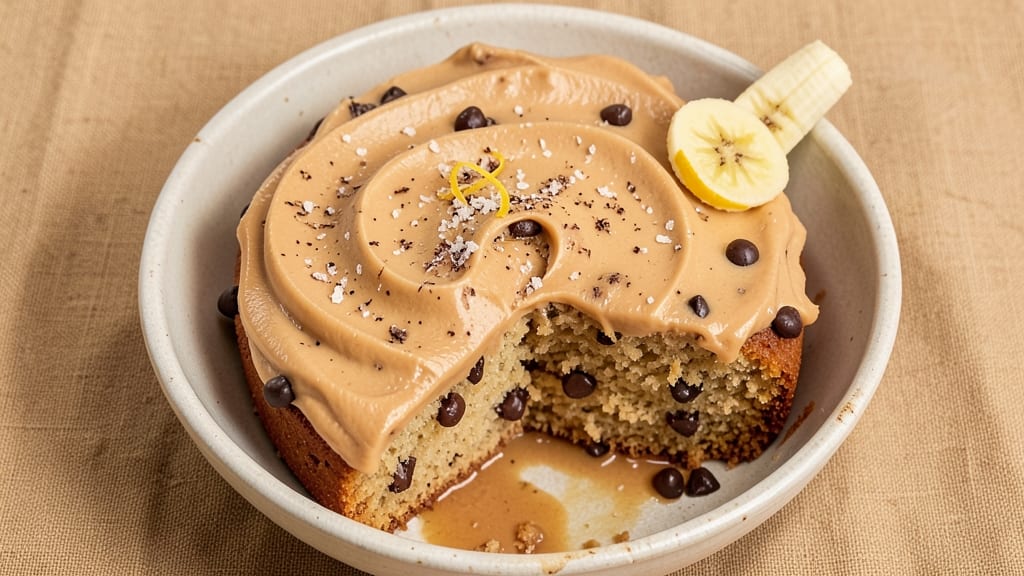 Banana Chocolate Chip Cake With Peanut Butter Frosting Recipe: Triple-Layered Joy With Nutty-Sweet Frosting