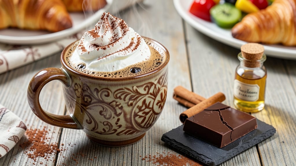 Café Con Leche Chocolate Recipe: Spiced Coffee-Cocoa Mousse With Crispy Top