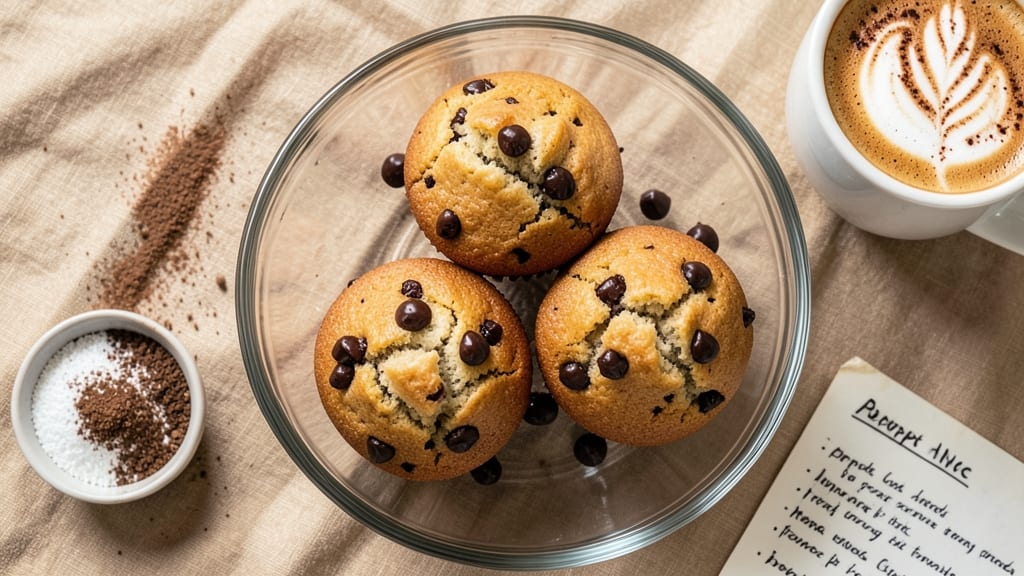Cappuccino Chocolate Chip Muffins Recipe: Coffee-Infused Crunch and Melty Chunks