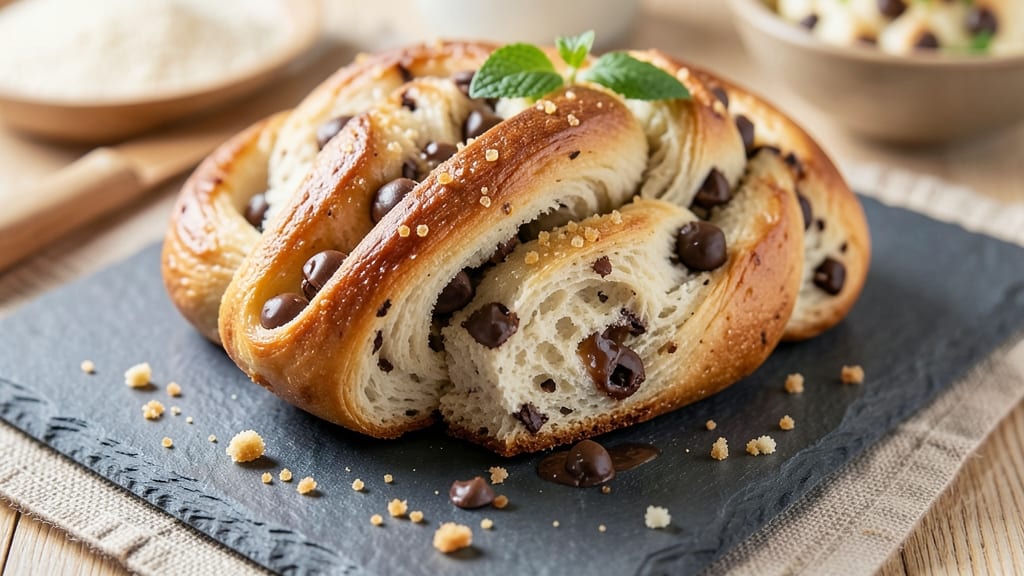 Braided Chocolate Chip Brioche Recipe: Golden Swirls and Buttery Layers