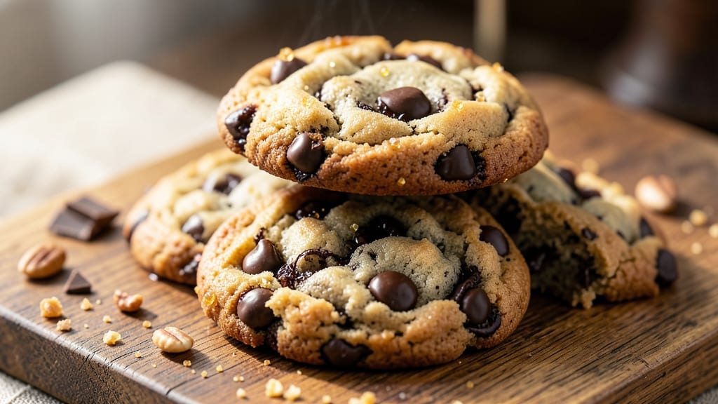 Bourbon Chocolate Chip Cookies Recipe: Boozy Crunch With Caramelized Edges