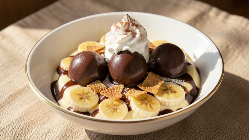 Banana Pudding Hot Chocolate Bombs Recipe: Warm Vanilla Swirls Meet Crunchy Chocolate Crust