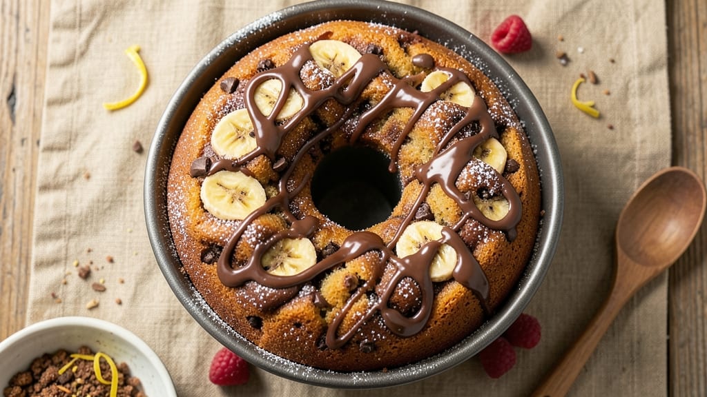 Banana Chocolate Bundt Cake Recipe: Triple-Layered Swirls with Coffee-Infused Moisture