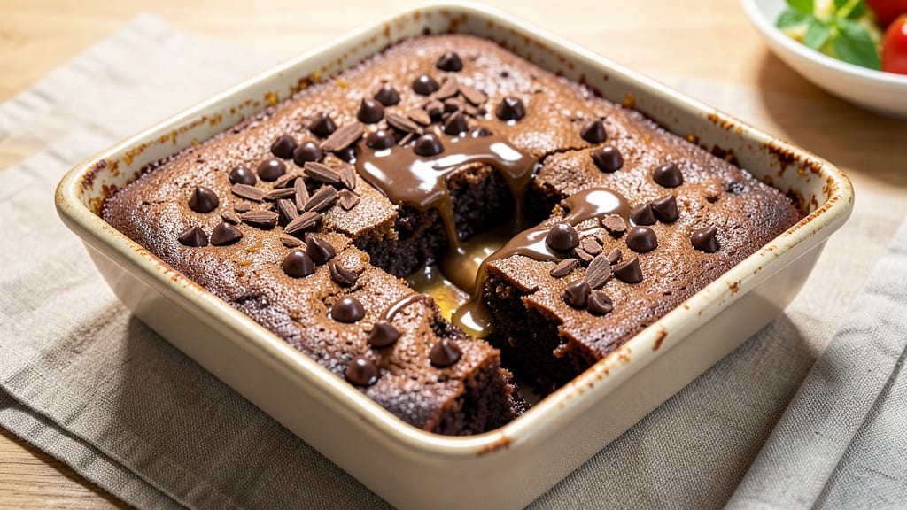 Brownie Recipe With Chocolate Chips And Cocoa: Double Fudge Crunch With Molten Hearts