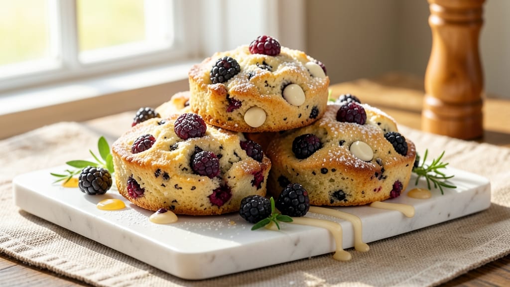 Blackberry White Chocolate Scones Recipe: Jammy Bursts and Melty Chunks in Every Bite