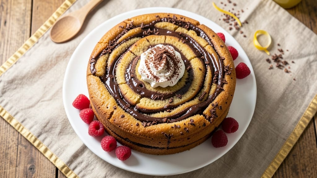 Banana Chocolate Swirl Cake Recipe: Triple-Layered Vanilla-Chocolate Bliss