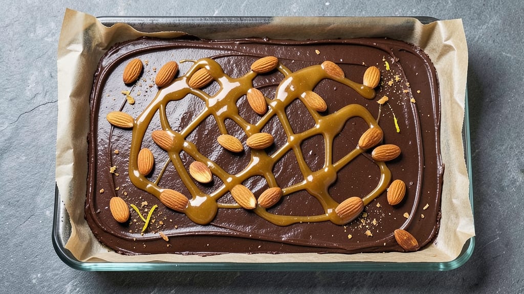 Caramel Chocolate Almond Bark Recipe: Crunchy Nut Clusters With Gooey Caramel Drizzle