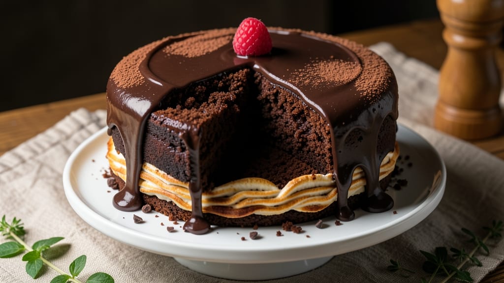 Chef RV's Chocolate Moist Cake Recipe: Triple-Layered Height With Coffee-Infused Crunch