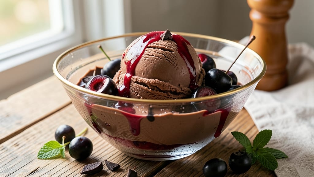 Black Cherry Chocolate Ice Cream Recipe: Tart-Fruit Swirls That Elevate Classic Chocolate