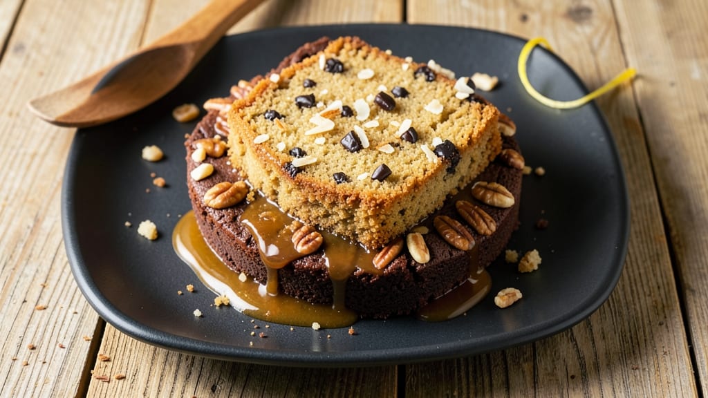 Caramel Brownie Recipe with German Chocolate Cake: Triple-Layered Fudge, Nutty Crunch, and Gooey Rivers